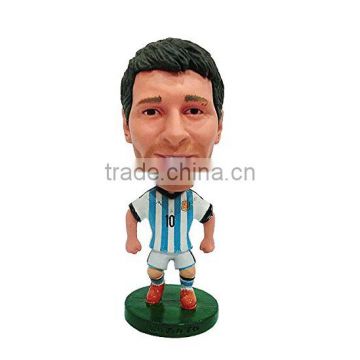 Factory custom make 3d miniature plastic toys footballers,custom famous football player model plastic toys footballers figures