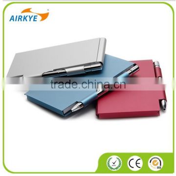Customed colour Metal notebook with pen