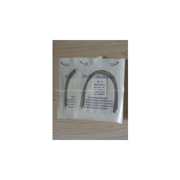 dental use super elastic niti arch wire CE/FDA/ISO