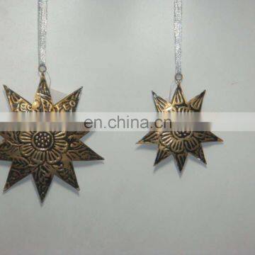 Star Christmas Ornaments Set Of 2