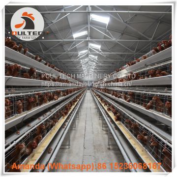Mexico Poultry Farming A Type Battery Layer Cage & Chicken Coop & Hot Galvanized Cage & Hen Cage with 120 birds in Shed