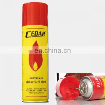 extra purified Butane lighter gas msds / butane lighter gas refill 300ml