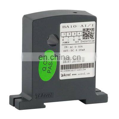 Acrel AC current sensor/transducer BA10- AI/I aperture 10mm with 0-50A in 4-20mA analog output