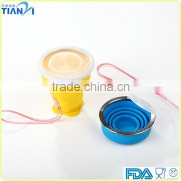 FDA/LFGB Heat And Cold Resistant BPA Free Collapsible Silicone Coffee Cup