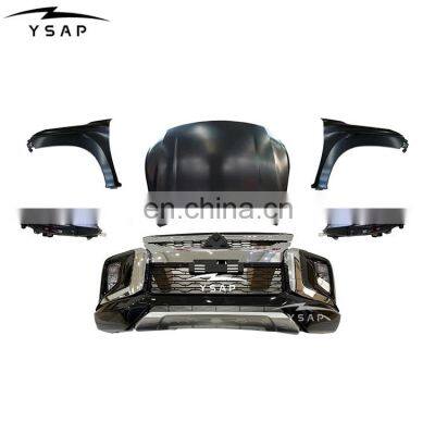 Factory price new arrival upgrade body kit bumper headlight for 2015-2019 Triton L200 facelift to 2020 kit