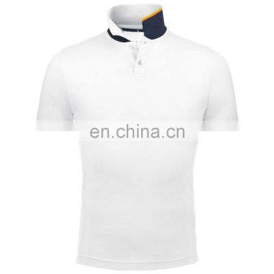 High quality Custom cotton white polo shirt