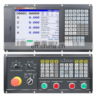 Hot selling 4-axis lathe controller kit CNC control system with plc+atc function similar to GSK CNC control panel