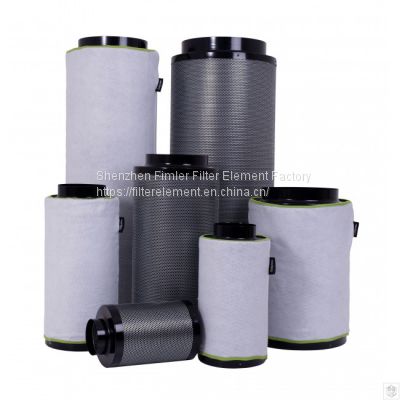 Aux Hydroponic Industrial Ventilation HVAC Quality Universal 4/6/8/10 Inch Active Air Carbon Filters