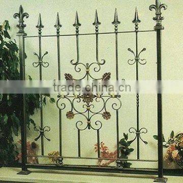 Ornamental and security iron fence for residence