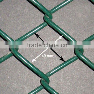 Galvanized and PVC chain link fence