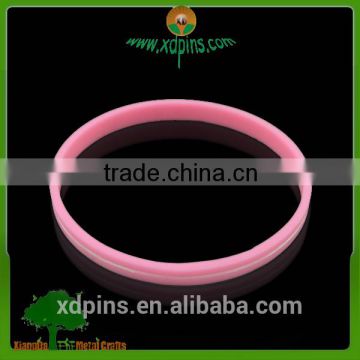 personality design simple pink silicone wristband