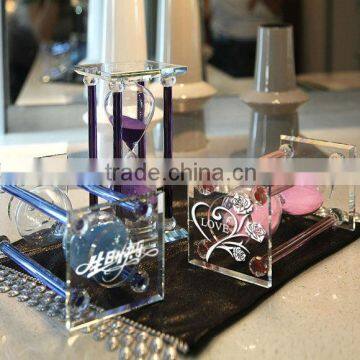 High quality crystal hourglass