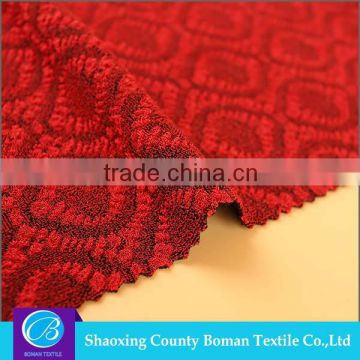 China suppliers Best selling Fashion Elastic double knitted jacquard fabric