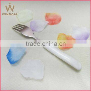 Porcelain and ceramic handle fork