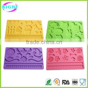 Various designs silicone lace molds for cake decorating/silicone lace mat