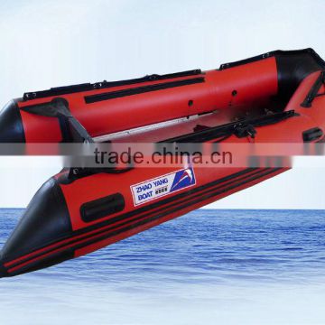 Black&Red>>Aluminum>>PVC Inflatable boat