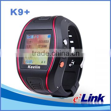 wrist watch gps tracking device for kids/gps watch K9+,One key for SOS help, remote monitor