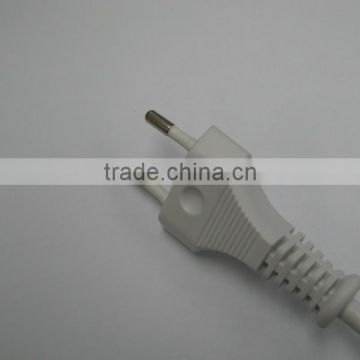 Europe standard 2.5A 250V white VDE molded plug