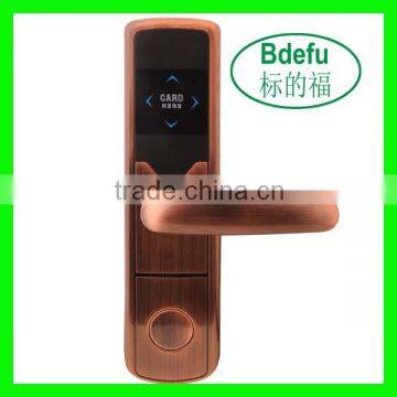 Hight quality low price slap-up card system door locks//hotel door handle locks