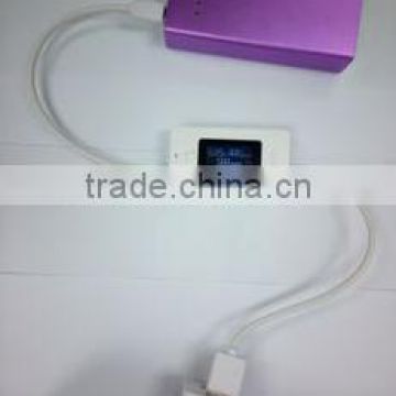 2014 hot selling new products usb 3.0 smart link cable with LCD screen for showing time and voltage from shenzhen factory