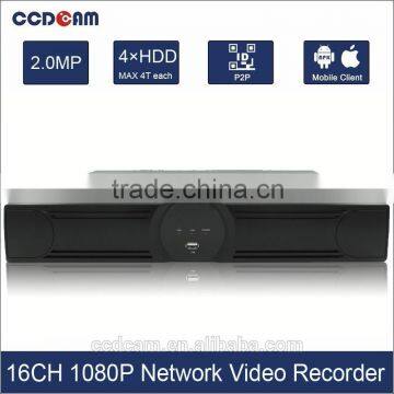 16CH Onvif NVR h 264 digital video recorder with high quality