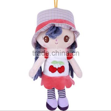 Top Quality cute doll plush hanging toys plush girl sexy doll keychain