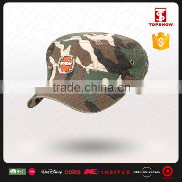 Cheap Customized Embroidery Latest Design Flat Military Cap