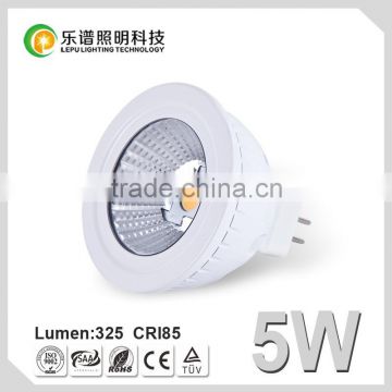 RoHS CE COB UNIQUE Lamp Bulb Light 12V Dimmable CRI 85Ra CCT Options 5W MR16 LED Spot Light