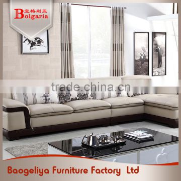 Fashionable style eco-friendly easy clean modern leather sofa