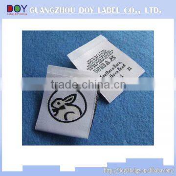 2014 Cheapest hot custom garments woven labels