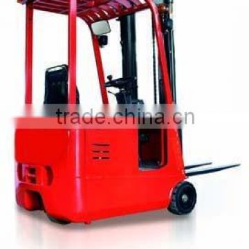 Ergonomical 1000kg 3 wheels electric forklift with white wheels