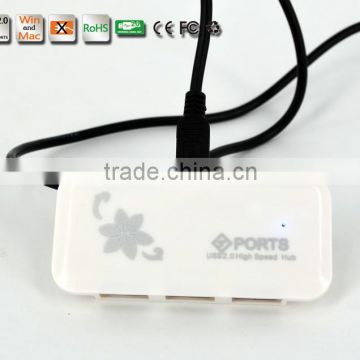 Multi 4 port usb 2.0 hub from China factory suppliers