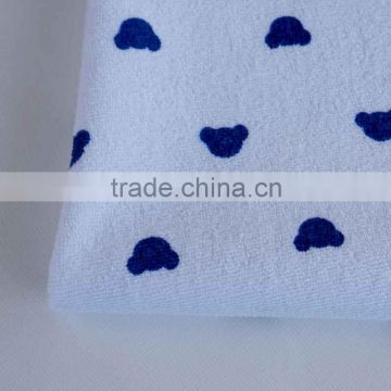 Tpu Laminated Waterproof Terry Cloth Turkey Bed Sheet Print Fabric