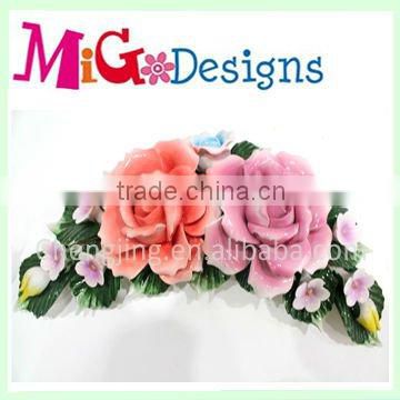 Wholesale Beautiful Ceramic Flower gifts Decoration OEM