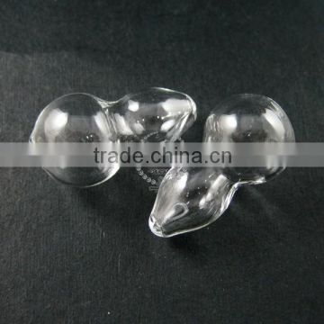 15x30mm transparent glass bottle gourd 2mm holes loose beads DIY beading jewelry supplies 3070061