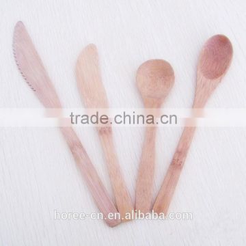 bamboo flatware sets(bamboo fork, bamboo knife, bamboo spoon) hot on sales