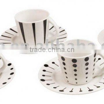 8pcs porcelain cup & saucer set