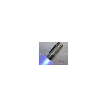 3* AAA Batteries Aluminum UV Flashlight With 3w 365nm UV Chip, Silver, Black UV10,12 Led UV Flashlig