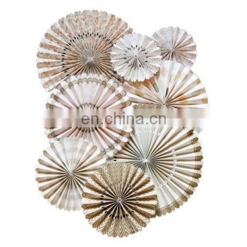 DIY Pinwheel Bridal Party Supplies Flower Decoration Paper Fan