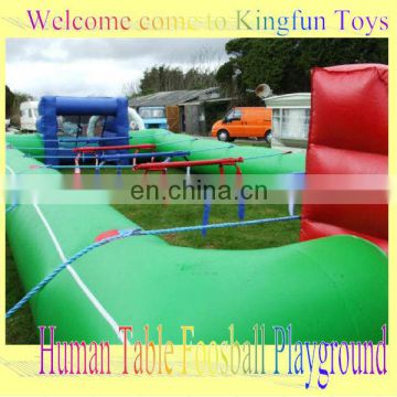Top quality human table footsball playground