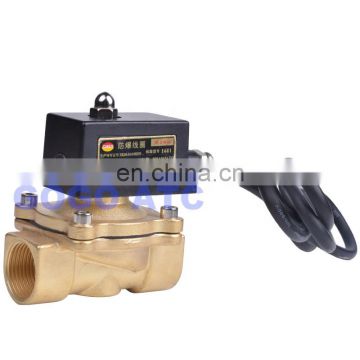 Explosion proof solenoid valve 1-1/2" 2 inch 24VDC 220V AC Normally close 2W400-40 2W500-50 large gas minera valve