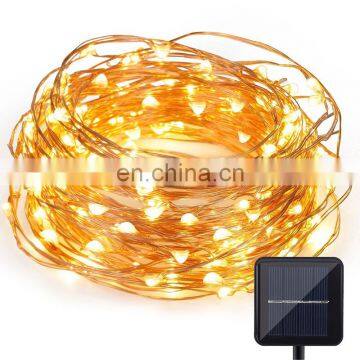 On Sale 10M Waterproof  Fairy Solar String Lights  Outdoor Garden Patio Gate Yard Party