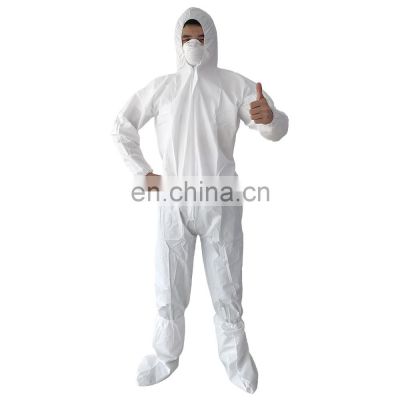 EN14126 disposable overalls Type 5 6 coverall for chemical industry