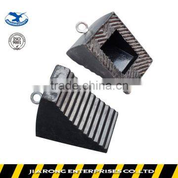 High quality 240*195*165mm Durable rubber wheel chock PS009