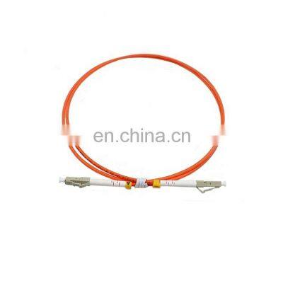 2.0mm 2 Core Breakout MM50/125 PVC Duplex Fiber Optic Pigtail LC Fecr