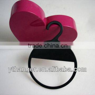 SL02 plastic ring hanger black luxury tie hanger black