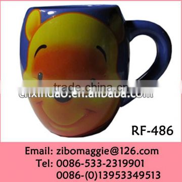 Ball Shape Colored Professional Ceramic Whoelsale Crystal Tea Mugs with Custom Printing for Tableware