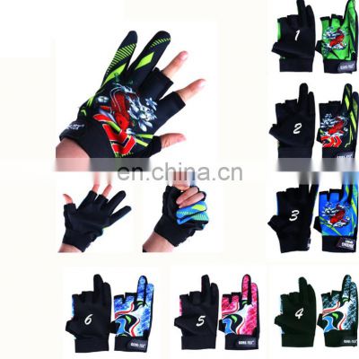 Sun Gloves Fishing Activity Anti-UV Non-slip Sun Protection Three Half Finger Outdoor Fishing Gloves