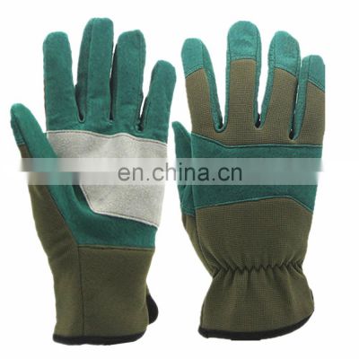 Factory Custom Industrial Construction Cowhide Warm Leather Work Safety Mechanical Gardening Gloves