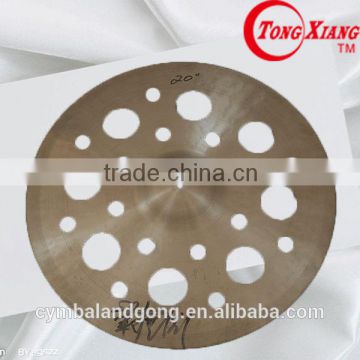 100% handmade special effect perforated cymbal